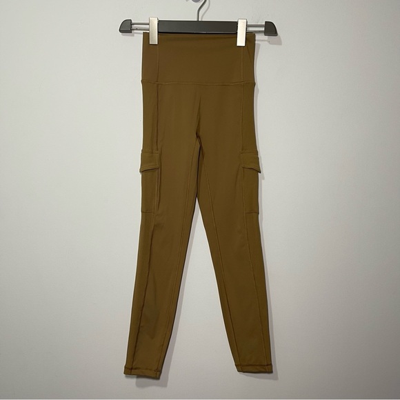 OFFLINE by Aerie Women’s mustard yellow 7/8 Ribbed Leggings Size S High Rise - Picture 1 of 10